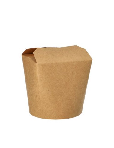 Cajas comida para llevar cartón Kraft con PLA 760 ml