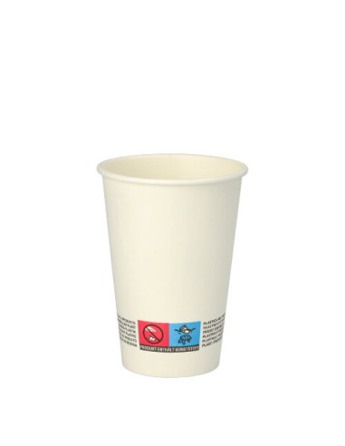 Vasos de cartón para vending color blanco 180 ml