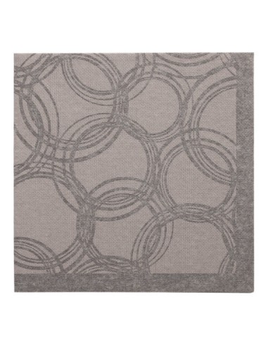 Guardanapos de papel tecido decorados bubbles 40 x 40 cm Royal Collection cor cinzento