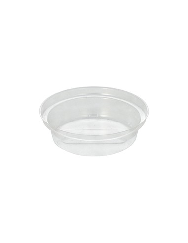 Cuencos separadores para vasos granizado en PET transparente  Ø 9 cm