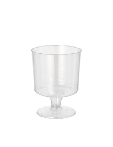 Copas para vino o helado plástico transparente 170ml