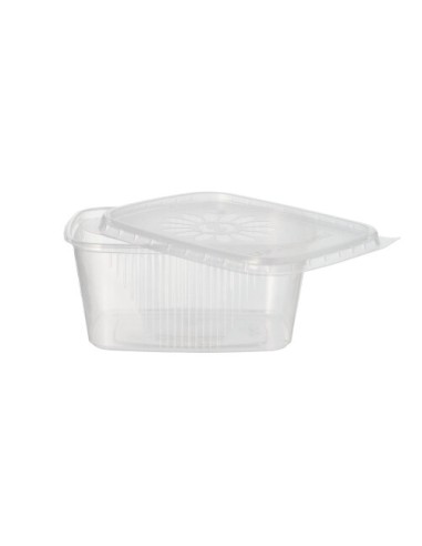 Envases de plástico con tapa para alimentos PP transparente 250 ml