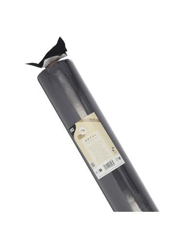 Mantel de papel negro en rollo PV tisú Mix Royal Collection 20x 1,18 m