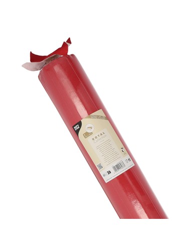 Mantel de papel rojo en rollo PV tisú Mix Royal Collection 20 x 1,18 m