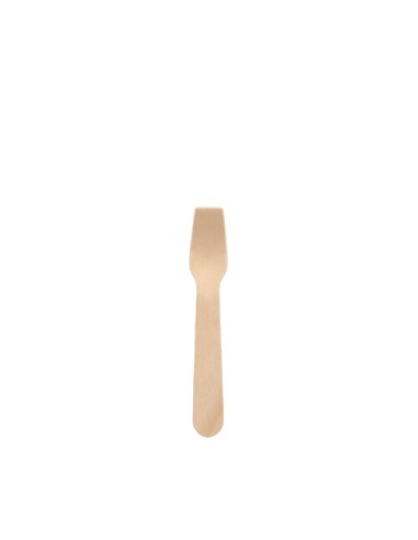 Cucharillas para helado en madera natura 9,4 cm Pure