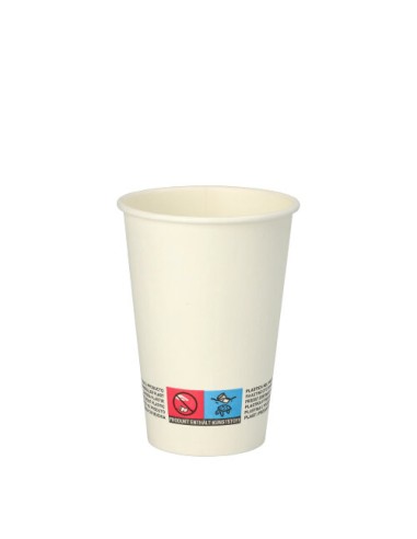 Vasos de cartón blanco para vending 180 ml