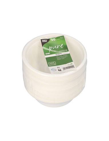 Tigelas cana de açúcar branco redondo 500 ml Ø 15,5 cm Pure