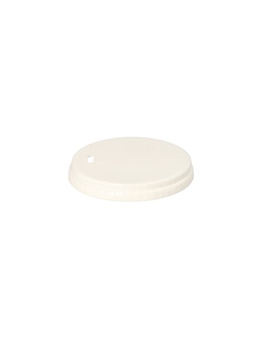 Tampas para copos cartão branco com furo Ø 8 cm Pure