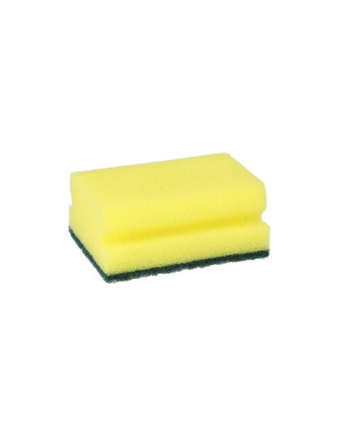 Esponjas para esfregar amarelo verde 9,5 x 6,8 x 4,1 cm