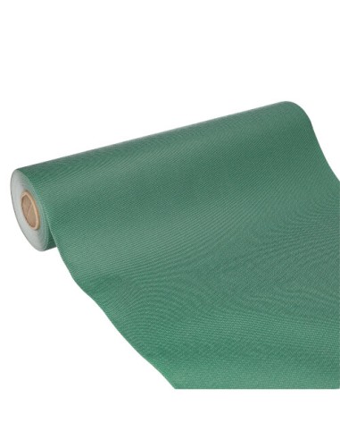 Camino mesa papel aspecto tela impermeable Soft Selection Plus verde 24 m