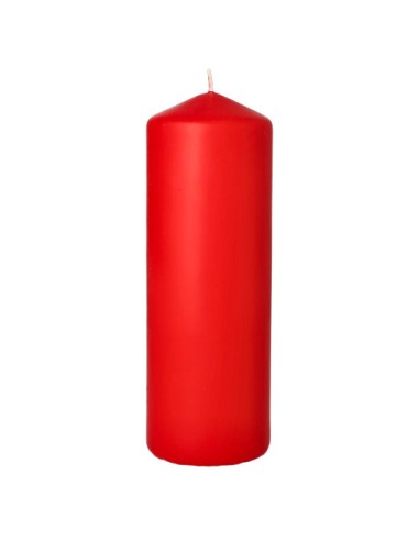 Velas de taco cor vermelho  Ø 70 x 200 mm