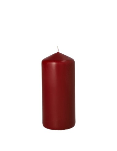 Velas de taco en color burdeos Ø 60 x 130mm