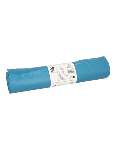 Sacos de basura plástico LDPE reciclado color azul 120 litros