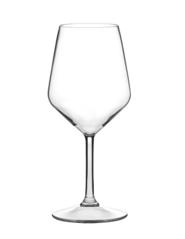 Copos de vinho inquebráveis e reutilizáveis tritan transparente 450 ml