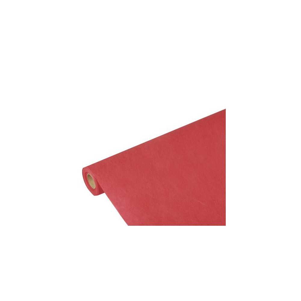Mantel papel tejido sin tejer color rojo rollo 10 x 1,18 m Soft Selection