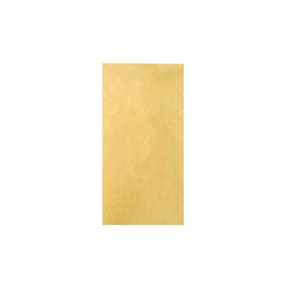 Guardanapos de papel cor amarelo dobra 1/8  40 x 40 cm