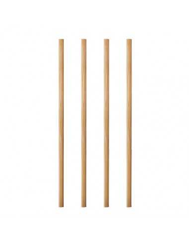 Misturadores de madeira bambú redondos Pure 15 cm x Ø3 mm