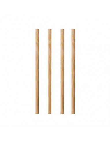 Misturadores redondos de madeira bambú 11 cm x Ø3 mm Pure