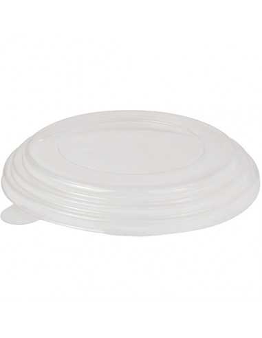 Tampas redondas plástico transparente para saladeiras "To Go" Ø 15 cm