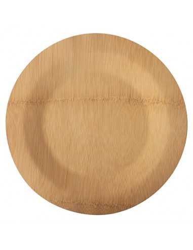 Pratos redondos madeira bambú natural Pure Ø 28 x 1,5 cm