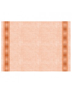 Mantelitos individuales papel impermeables color naranja 30 x 40 cm Soft Selection Plus