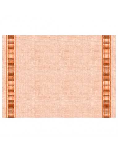 Mantelitos individuales papel impermeables color naranja 30 x 40 cm Soft Selection Plus