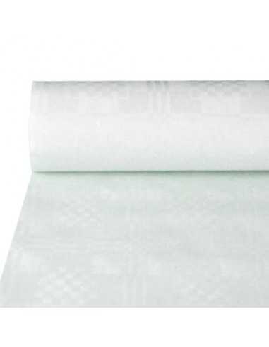 Mantel de papel en rollo económico color blanco 50 m x 1,2 m Blanco
