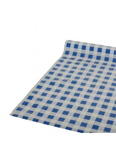 Rolo toalha de mesa em plástico 50 m x 80 cm azul "Karo"