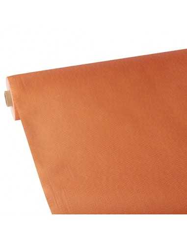 Toalha de mesa papel tipo tecido cor laranja Soft Selection Plus 25 m x 1,18 m