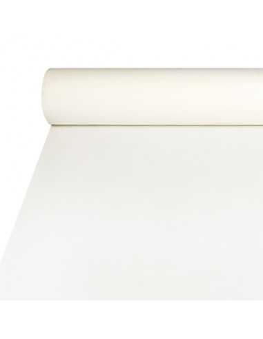 Mantel hostelería papel aspecto tela Airlaid color blanco 20 x 1,2 m
