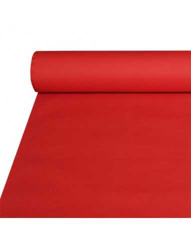 Mantel hostelería papel aspecto tela Airlaid color rojo 20 x 1,2 m