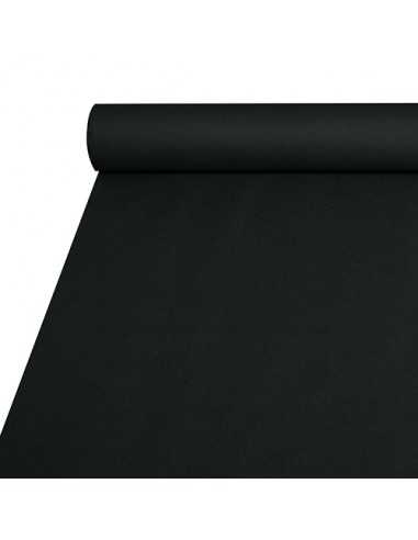 Toalha de mesa tipo tecido Airlaid preto 20 m x 1,2 m