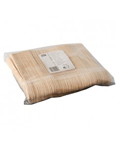 Cucharas de madera económicas biodegradables 15,7 cm