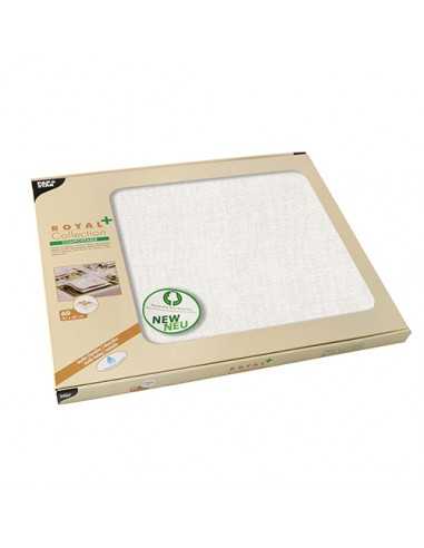 Jogos americano papel PV-Tissue mix  30 x 40 cm branco Royal Collection