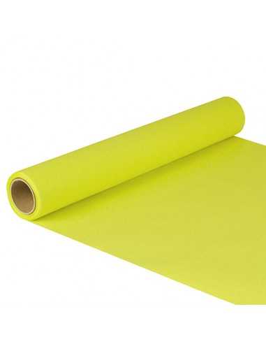 Caminho de mesa papel cor verde limão Royal Collection 5m x 40 cm