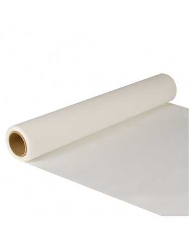 Caminho de mesa papel cor branco Royal Collection 5m x 40 cm