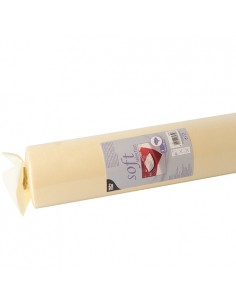 Mantel papel aspecto tela color crema rollo 25 x 1,18 m Soft Selection