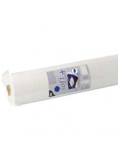 Toalha de mesa papel aspecto tecido cor branco Soft selection plus 25 m x 0,9 m