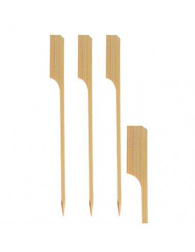 Brochetas madera bambú para barbacoa modelo golf largas 21cm