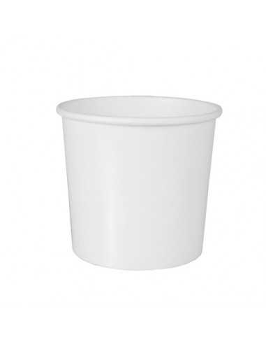 Caixas para sopa en cartão cor branco take away 470 ml