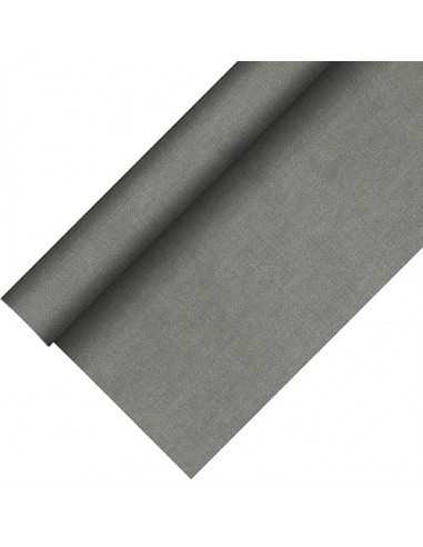Toalha de mesa papel cinzento tipo tecido Royal Collection Plus 20 x 1,18 m