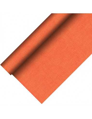 Toalha de mesa papel laranja tipo tecido Royal Collection Plus 20 x 1,18 m