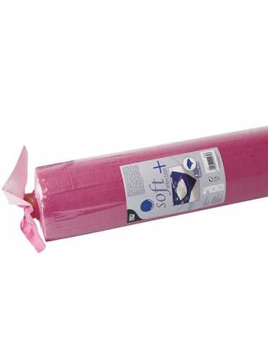 Mantel papel aspecto tela rosa fucsia Soft Selection Plus 25 x 1,18 m