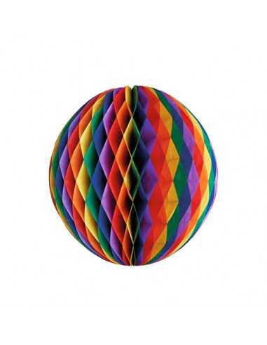 Bola decorativa verbenas papel colores Ø 60cm Rainbow