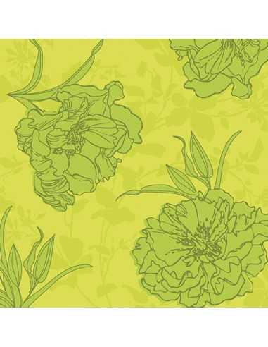 Guardanapos papel decorados Royal Collection 40 x 40 cm "Thalia" cor verde