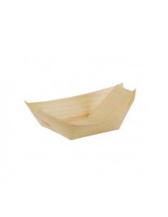 Boles barca de madera fingerfood 8,5 x 5,5 cm Pure