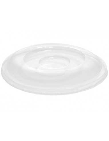 Tampas saladeiras redondas plastico PET transparente  Ø 15,5 cm