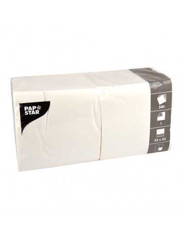 Guardanapos de papel econômico cor branco 33 x 33cm