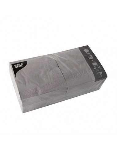 Servilletas de papel color gris 33 x 33 cm 3 capas