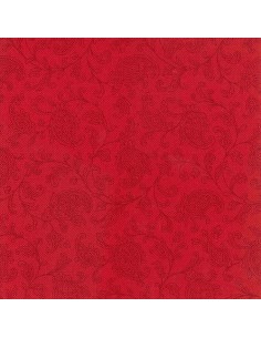 50 Servilletas Decoradas Royal Collection 48 x 48cm Color Rojo Ornaments